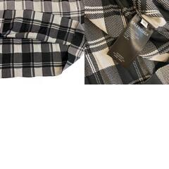 バレンシアガ BALENCIAGA 半袖シャツ チェック OVERSIZED PLAID BUTTON SHIRT 626192 チェックの画像