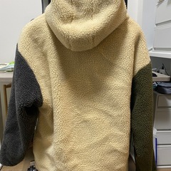 gym master フリース裏地 フード付きリバースダウンジャケットの画像