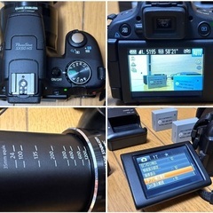 📷カメラ番号17  Canon キャノン SX50 HS 超望遠ズームレンズ 24～1200mm相当 PowerShot 写真 動画可能  保管場所での引き取りは値引きしますの画像
