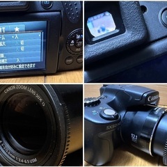 📷カメラ番号17  Canon キャノン SX50 HS 超望遠ズームレンズ 24～1200mm相当 PowerShot 写真 動画可能  保管場所での引き取りは値引きしますの画像
