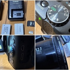 📷カメラ番号17  Canon キャノン SX50 HS 超望遠ズームレンズ 24～1200mm相当 PowerShot 写真 動画可能  保管場所での引き取りは値引きしますの画像