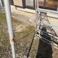 アルミ製 園芸用 3脚 脚立 240cm 8尺の画像