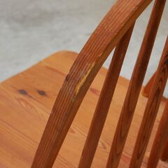 ≪zyt2645ジ≫ カントリー調 フープバックチェア パイン材 ② アンティーク調/ウィンザーチェア/ヴィンテージ家具/中古家具/リユースストレージ仙台 071211-04の画像