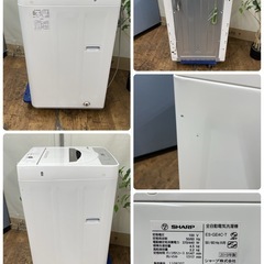 R404 ☀️ SHARP 洗濯機（洗濯4.5㎏) 19年製 ES-GE4C ⭐ 動作確認済 ⭐ クリーニング済の画像