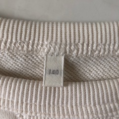 トレーナー　140 白の画像