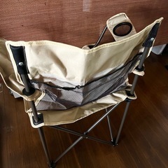 【お譲り確定】アームチェア ドリンクホルダー有 キャンプ 一人用の画像