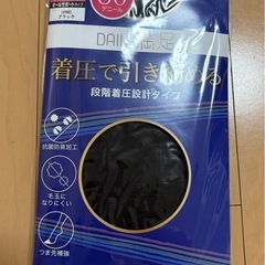 福助 80デニール タイツ M-L 黒 4枚セットの画像