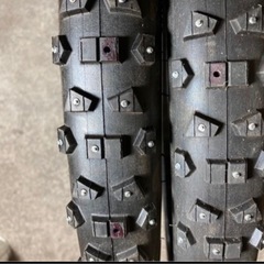 試し乗りのみ　26インチ　自転車　スパイクタイヤの画像