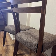 2脚セット　ダイニングチェア　椅子の画像