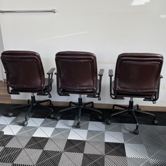 ニトリ　ワークチェアー3脚の画像