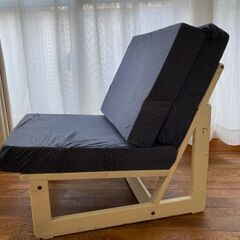 ヴィンテージ ソファー 1970年代のもの クッション新品 西海岸風の画像