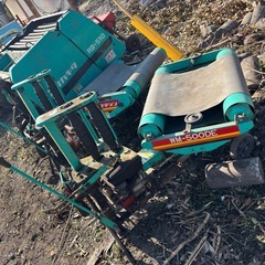 中古ミニロールベーラーとラップマシンの画像