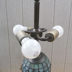 アンティーク風 スタンドライト ステンドグラス 3灯 テーブルランプ 卓上 間接照明 西岡店の画像