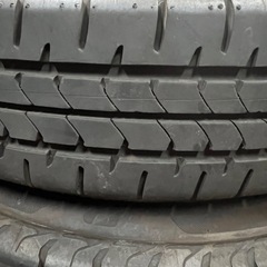 軽自動車用145\80r13 75s bridgestone 42週24年製とアルミホイール4本セットの画像