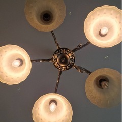 シャンデリア アンティーク クラシック ライト 5灯の画像