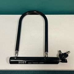 U字ロック　ZEST ONE TOUCH LOCK 　鍵3本付きの画像