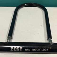 U字ロック　ZEST ONE TOUCH LOCK 　鍵3本付きの画像