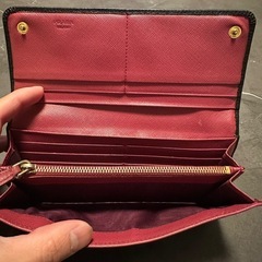 美品PRADA プラダ 長財布 サフィアーノレザー ロングウォレット ブラックの画像