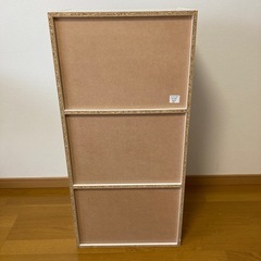 カラーボックス　白色　3段の画像