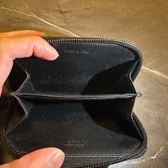 美品PRADA プラダ コンパクト ラウンドファスナー ウォレット　ナイロン 黒の画像