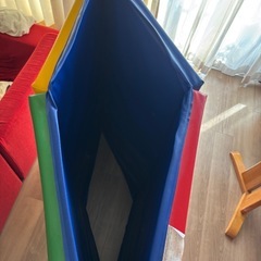 折りたたみ式体操マット 赤 青 黄 緑　240cm×120cm 厚さ5cmの画像