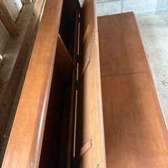 カントリーベンチ　オールド　収納付き　日本製　大の画像