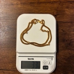 18金喜平6面33g 55㎝ネックレスの画像