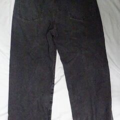 ( E-125 )GU ジーユー バギージーンズ グレー ３４インチ メンズ 中古の画像