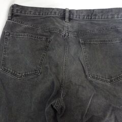 ( E-125 )GU ジーユー バギージーンズ グレー ３４インチ メンズ 中古の画像