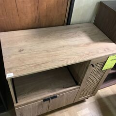 【ジャングル深井店】★レンジ台 キッチンボード  おしゃれ 網目 ブラウン　北欧調　家具 簡易クリーニング済 堺市 深井 の画像
