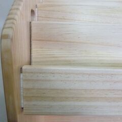 ※取引中/売約済***********　未使用/新品　訳り特価　DIY素材に　絵本ラック 幅70 3段 ディスプレイ 絵本棚 天然木 キッズ スリム 本棚 絵本の画像