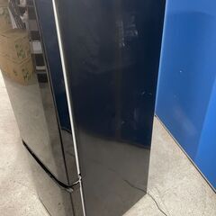 【現状品】三菱 2ドア冷蔵庫 MR-P15A-B 2017年製 通電確認済み 格安 早い者勝ち 引取歓迎 配送OKの画像