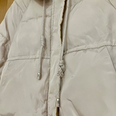 フードダウンコート　ベージュ　spicyzoneの画像