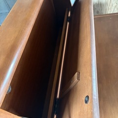 収納付きカントリーベンチ　日本製　オールドの画像