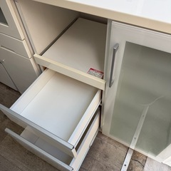 キッチンカウンター　ホワイトの画像