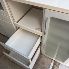 キッチンカウンター　ホワイトの画像