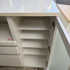 キッチンカウンター　ホワイトの画像