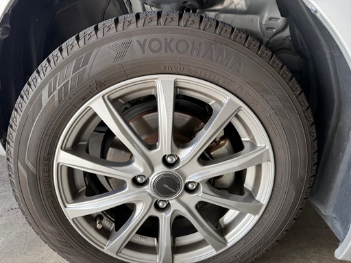 ヨコハマ iG60 175/65R15 2022年製 残溝しっかり アルミホイール付きスタッドレス4本セット 即使用可能