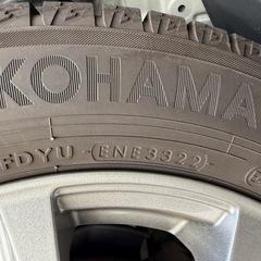 ヨコハマ iG60 175/65R15 2022年製 残溝しっかり アルミホイール付きスタッドレス4本セット 即使用可能の画像