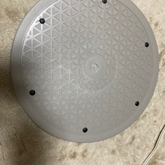 グレー 円形回転プレート テレビ台約30cm 滑り止めありの画像