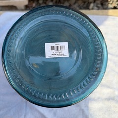 ブルートランスペアレントガラス花瓶の画像