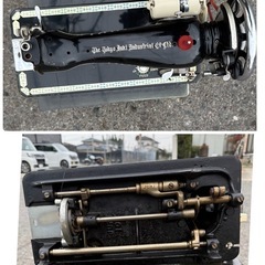 JUKI ジューキ アンティークミシン HJ6090 ハンドグラフト ミシン　JUKI 107 貿易　輸出　動作未確認　ジャンク品の画像