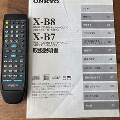 ONKYO MDコンポ（MD/CD/AM/FM完動）リモコン・説明書あり　FR-B7の画像