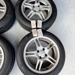 VW　 GOIF3 ゴルフ3 COX ホイール  4H-100 195/55R15　SEIBERLING 2020年製 15インチ 4本セット & ボルトナット 1台分    の画像