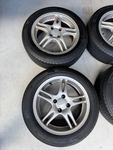VW GOIF3 ゴルフ3 COX ホイール  4H-100 195/55R15　SEIBERLING 2020年製 15インチ 4本