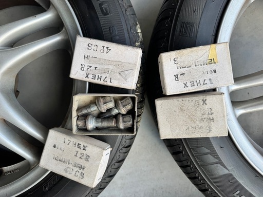 VW GOIF3 ゴルフ3 COX ホイール  4H-100 195/55R15　SEIBERLING 2020年製 15インチ 4本