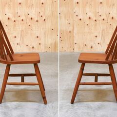 ≪zyt2646ジ≫ カントリー調 フープバックチェア パイン材 ③ アンティーク調/ウィンザーチェア/ヴィンテージ家具/中古家具/リユースストレージ仙台 071211-05の画像