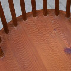 ≪zyt2646ジ≫ カントリー調 フープバックチェア パイン材 ③ アンティーク調/ウィンザーチェア/ヴィンテージ家具/中古家具/リユースストレージ仙台 071211-05の画像