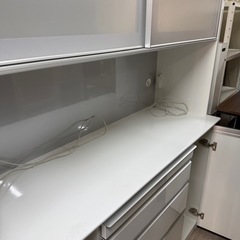 松田家具　ダイナニングボード　食器棚　ホワイトの画像