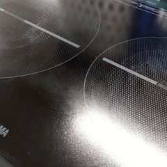 アイリスオーヤマ 2口 IHコンロ 2024年製 IHK-W13S-B 脚付き スタンド付き 電磁調理器 ブラック  IHヒーター IH調理 札幌市 中央区 南12条の画像